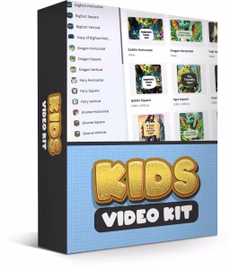 Kids Video Kit with PLR images