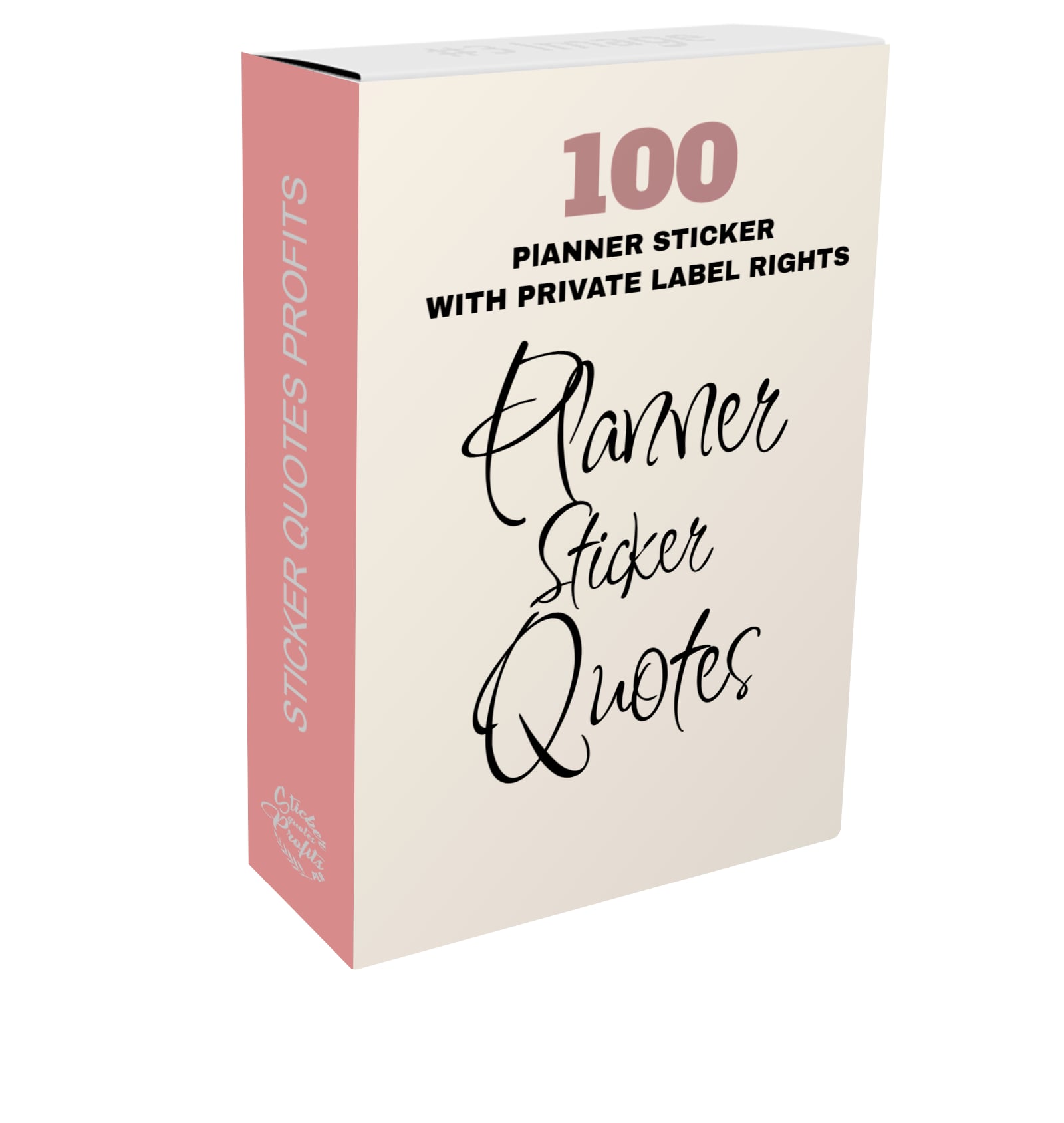 100 Planner Sticker Quotes PLR Pack