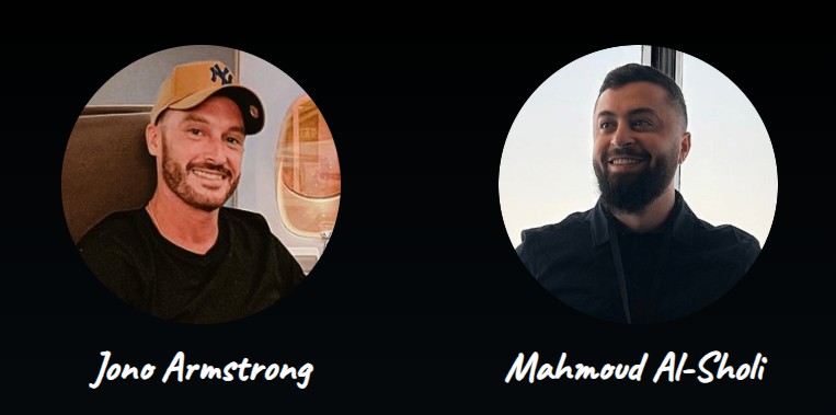 Jono Armstrong and Mahmoud Al-Sholi